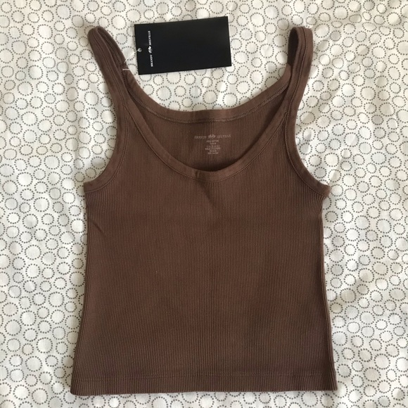 Brandy Melville Tops - Brandy Melville Brown Beyonca Tank